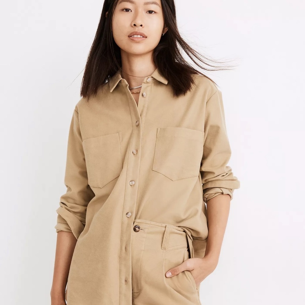Madewell Long sleeve Sunday Moleskin shirt